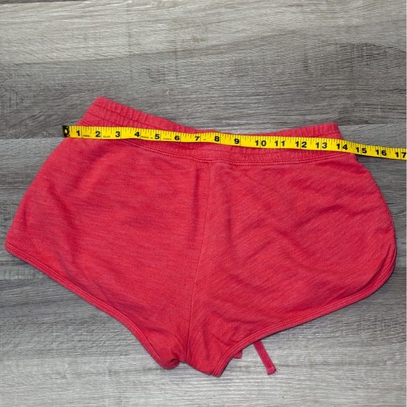 Hollister Coral-Red Drawstring Logo Shorts #Y2K - Picture 5 of 6